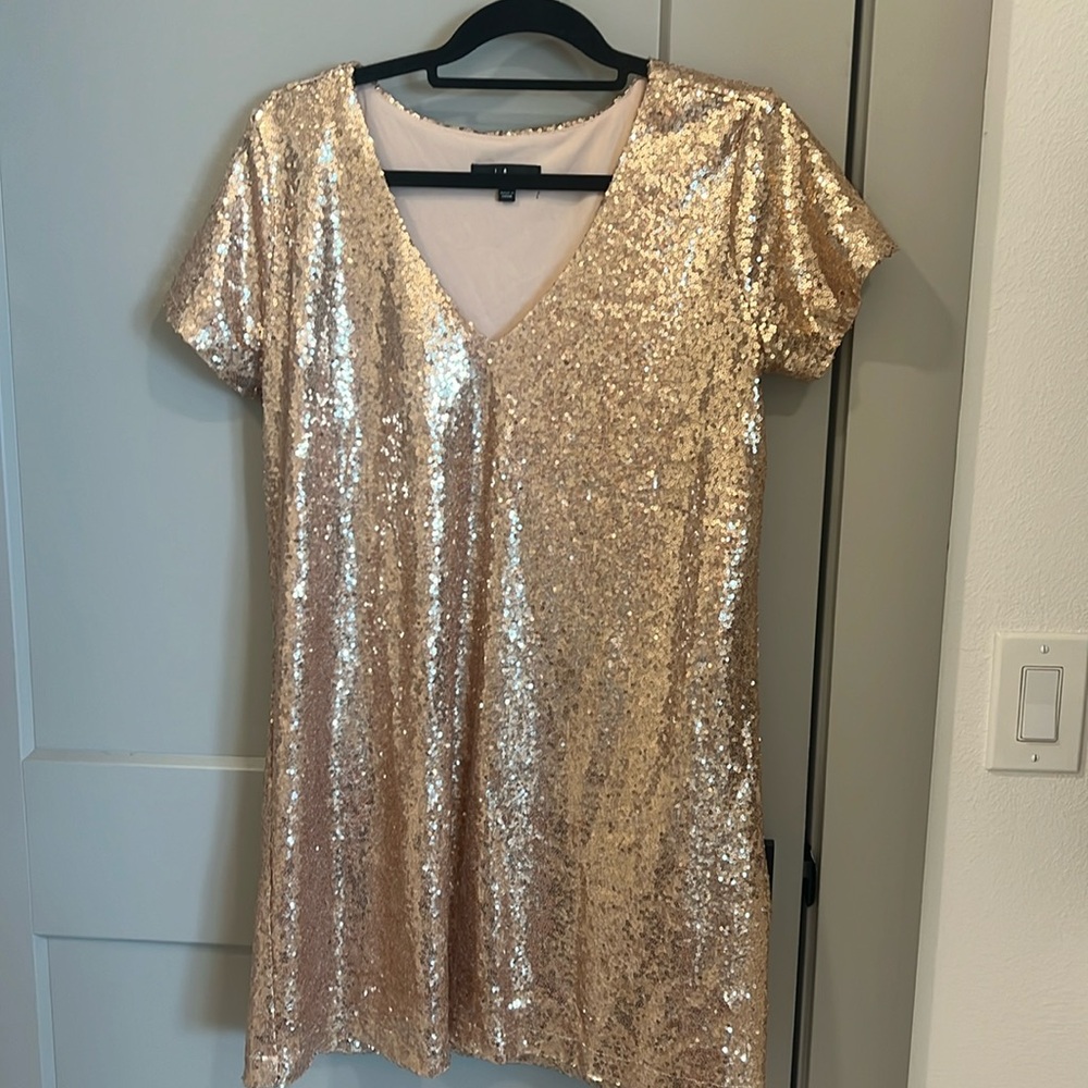 Gold dress